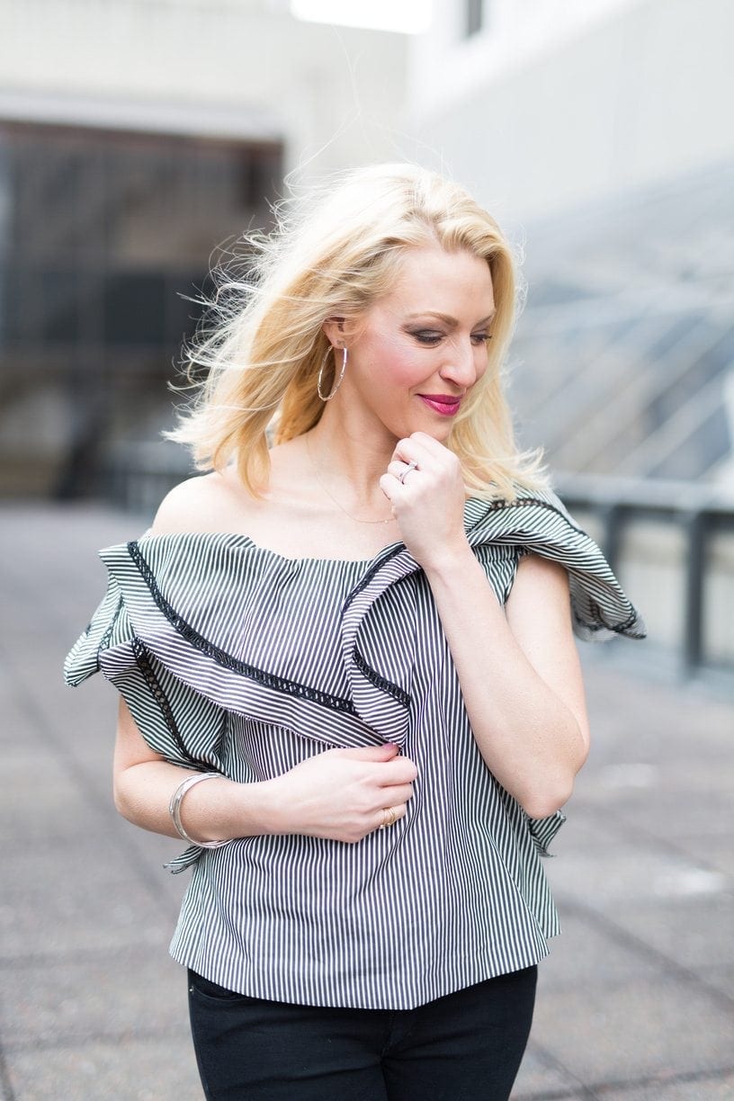 How to wear off the shoulder tops.