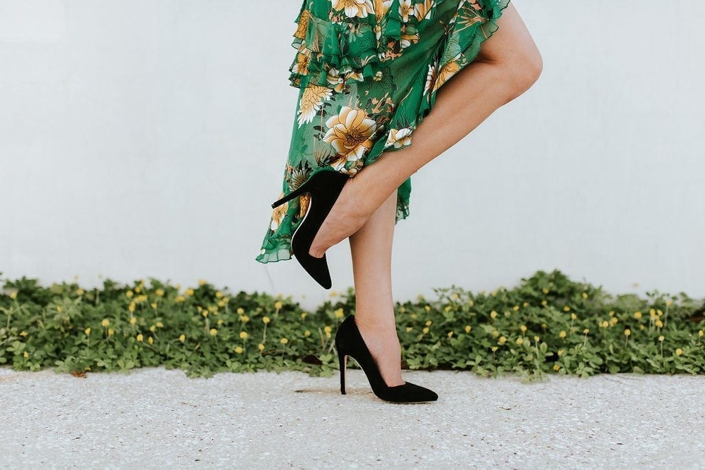 green floral