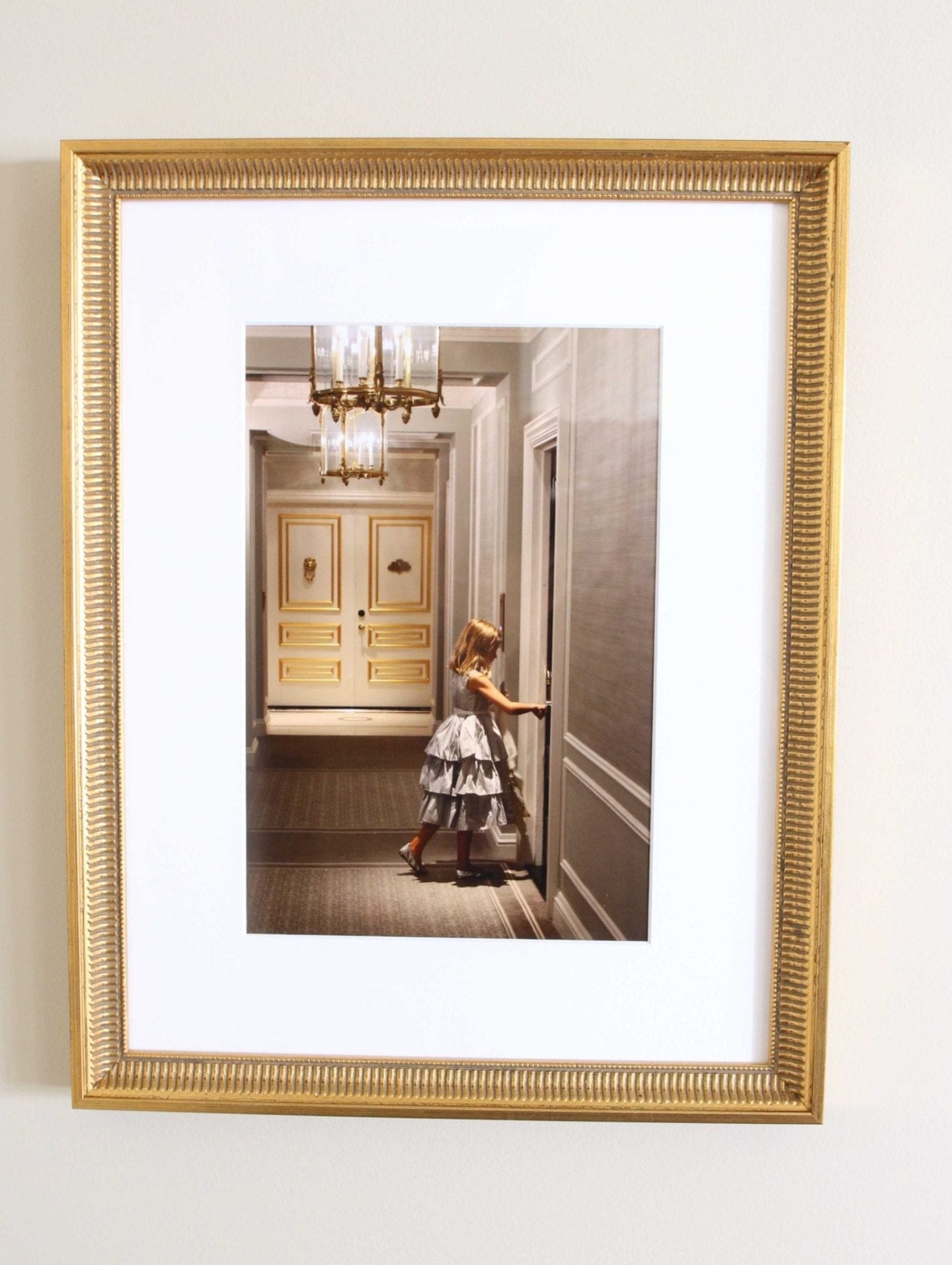 How to frame pictures for a gallery wall.