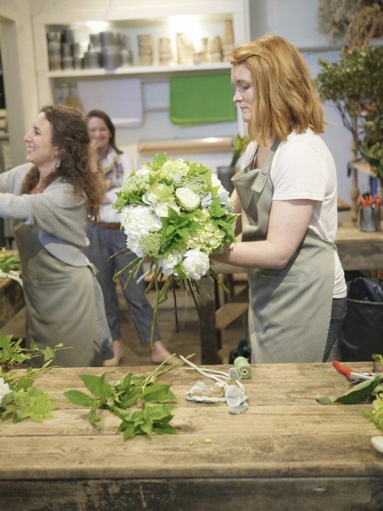 Atlanta flower shops with classes to learn tips from a master florist.