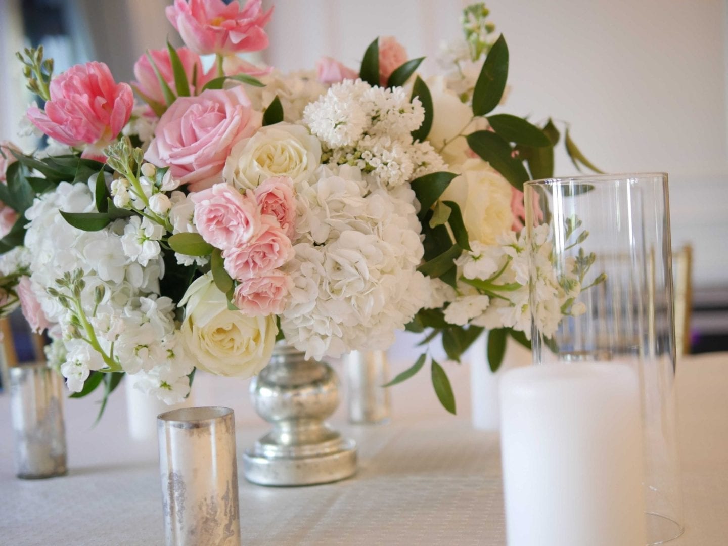 Creating a Wedding Floral Arrangement with silk flowers