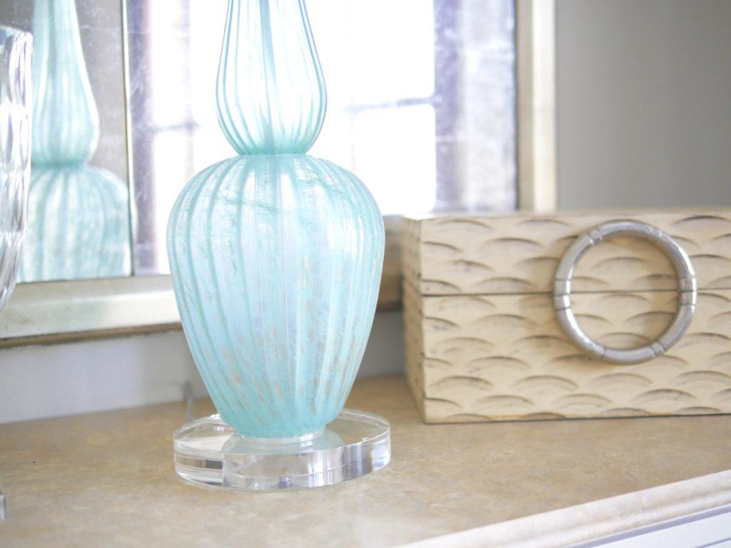 Currey and Company blue lamp