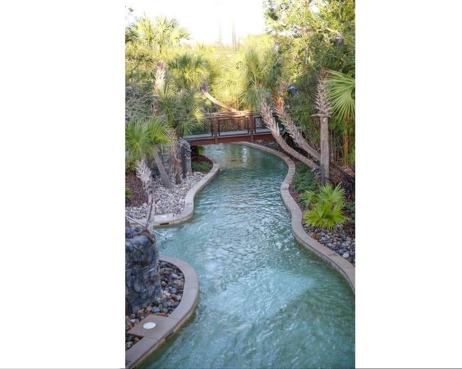 The lazy river at the Four Seasons Orlando resort