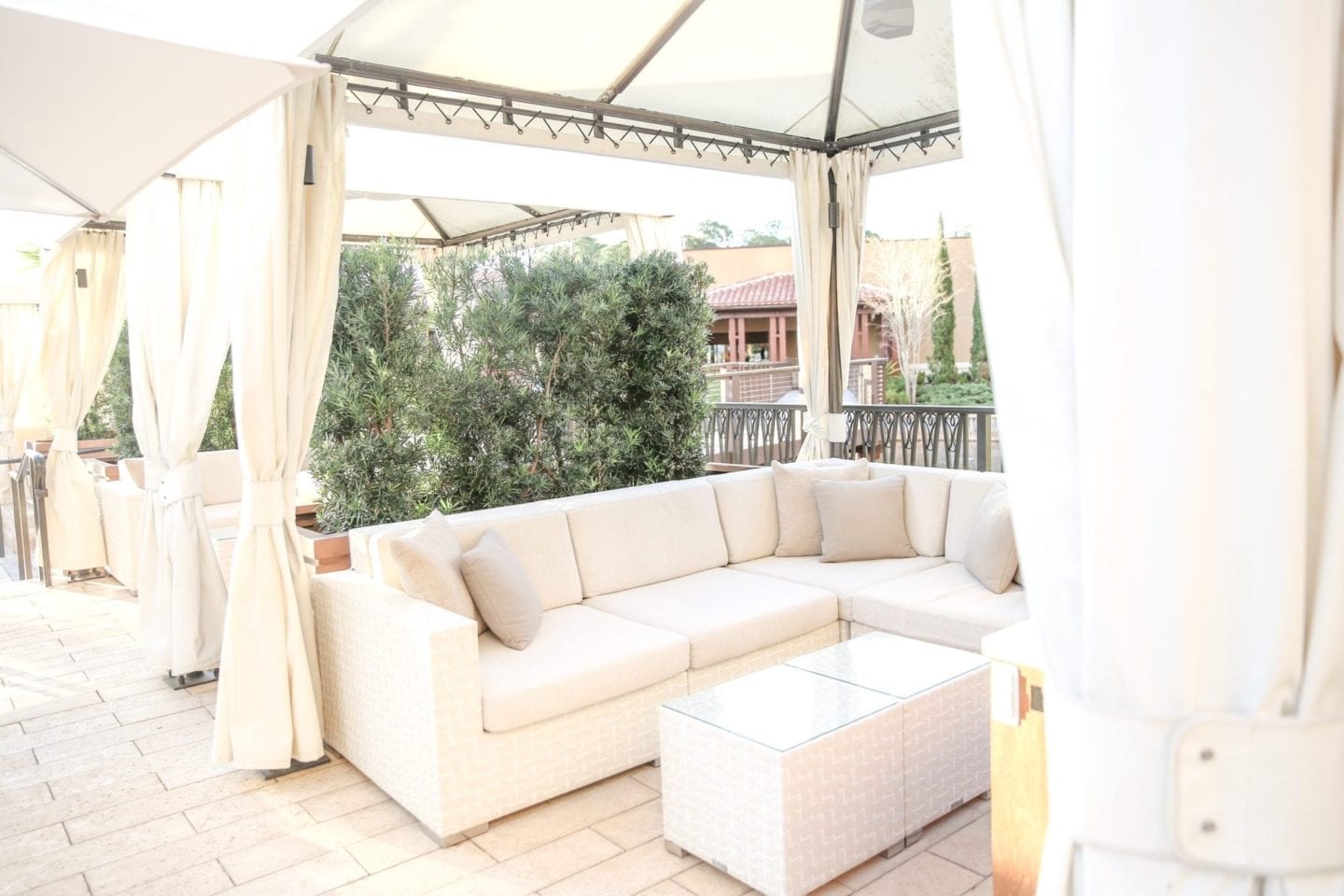 cabana couches at four seasons orlando pools
