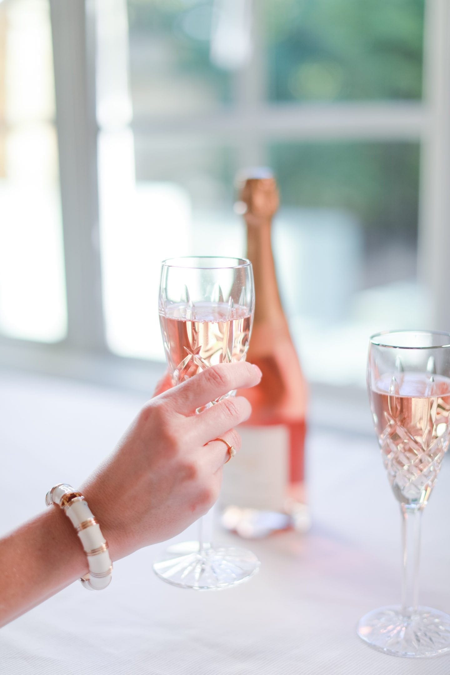 Waterford Crystal Champagne Flutes. Rose everyday.