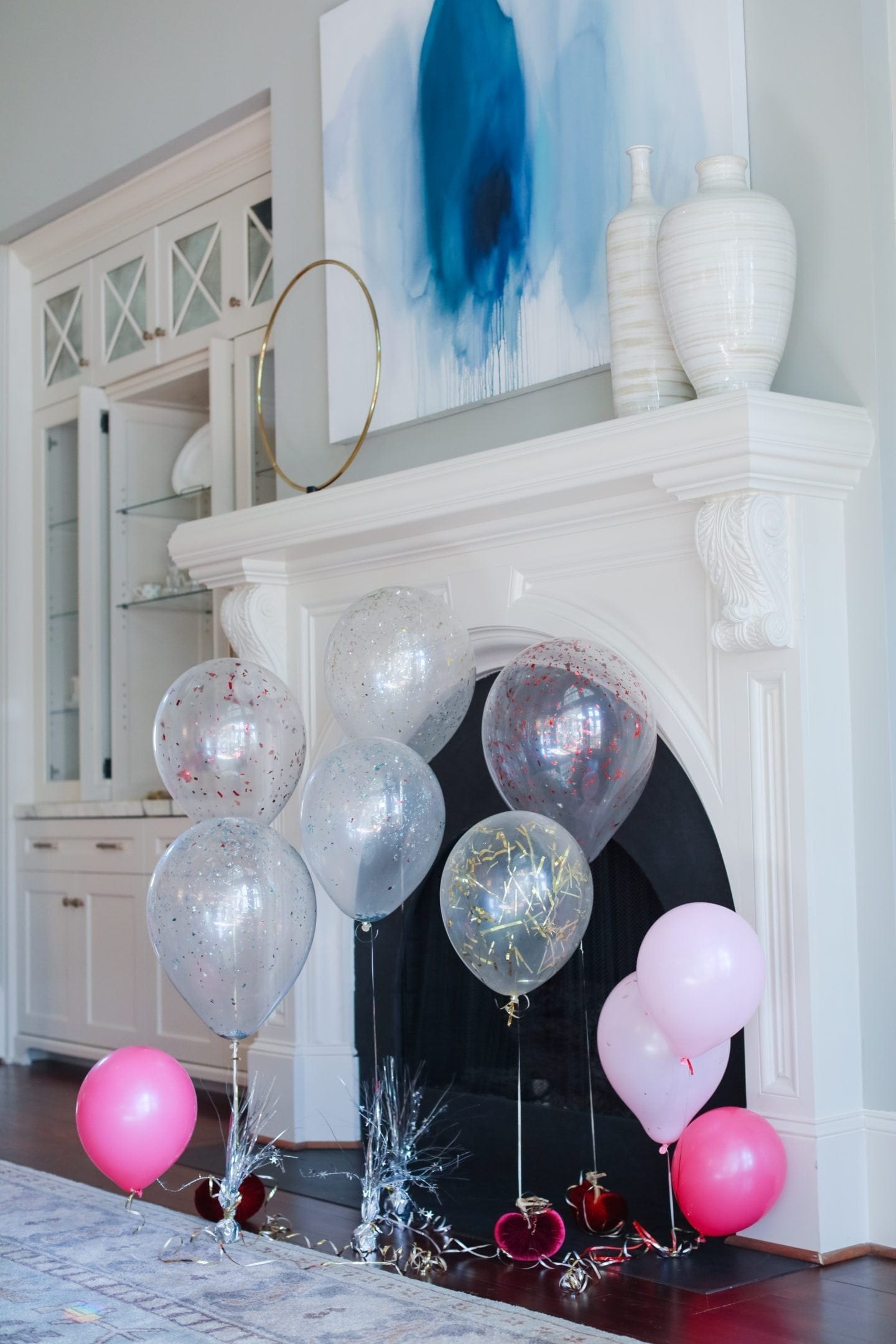 how to make glitter balloons.