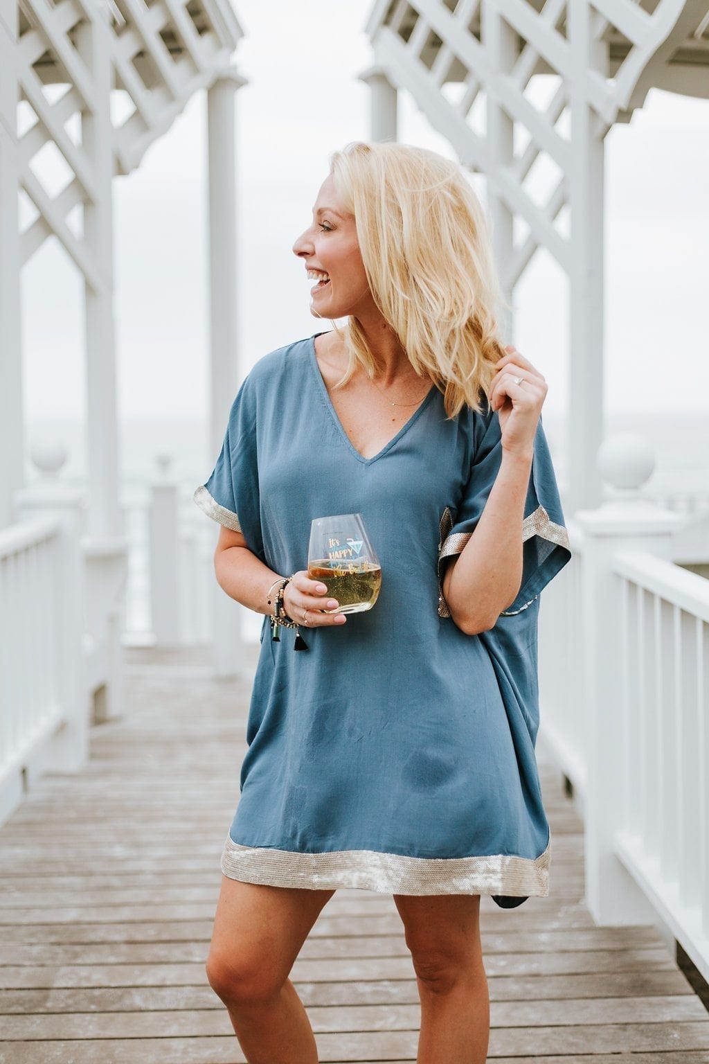 Lifestyle influencer Kelly Page for BlueGrayGal sharing best moisturizer for spray tan after care!