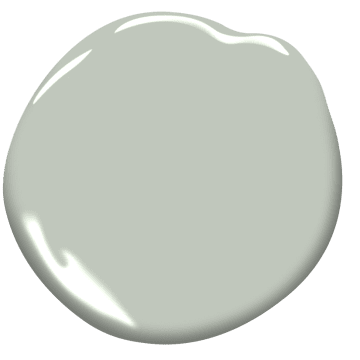Benjamin Moore 1570 Gray Wisp paint examples.