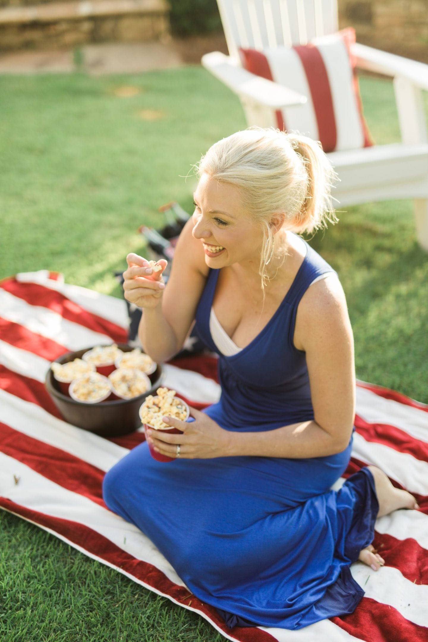 Red white and blue food ideas.