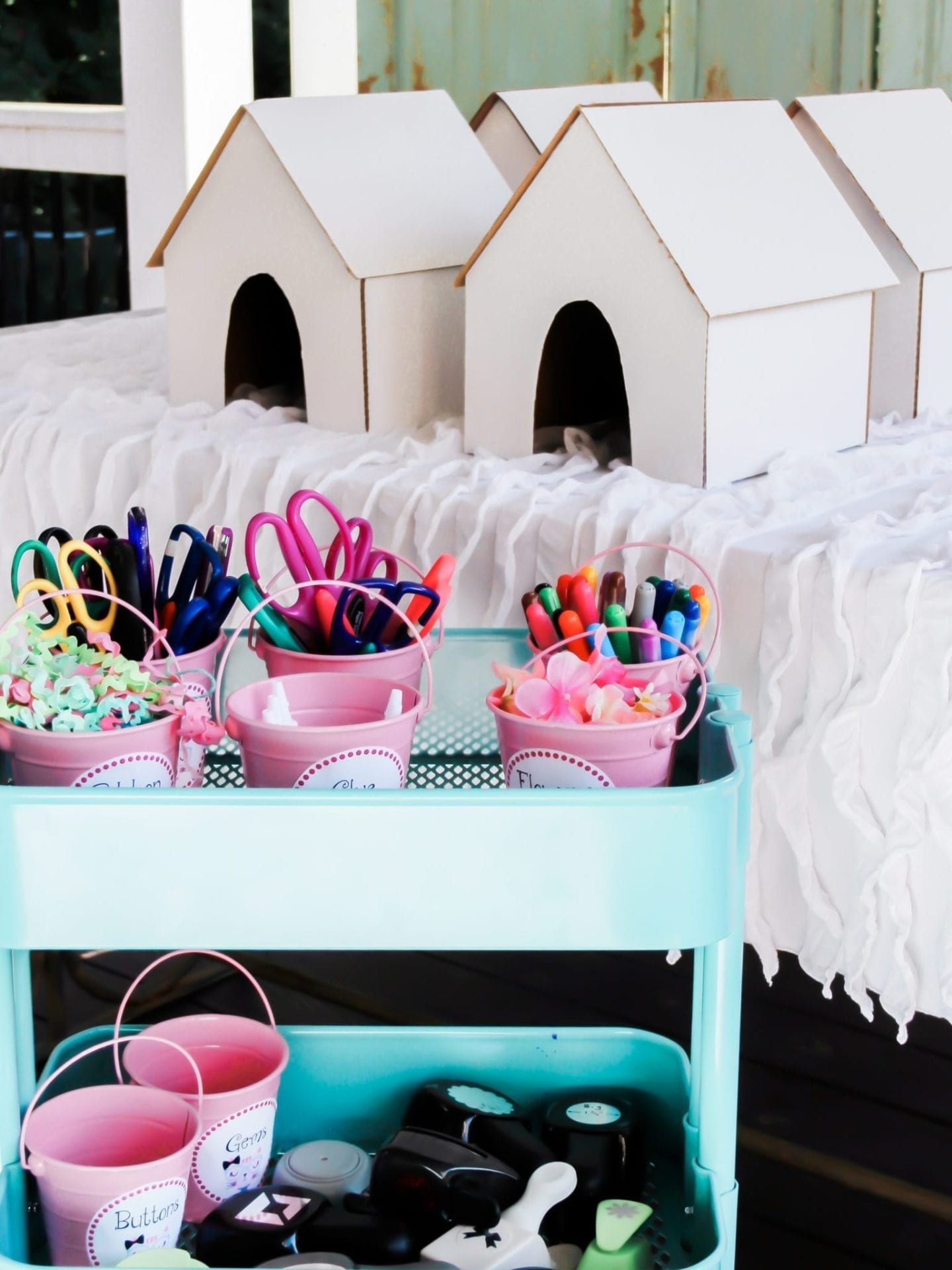 cathouse crafts for teen or tween girl cat birthday party