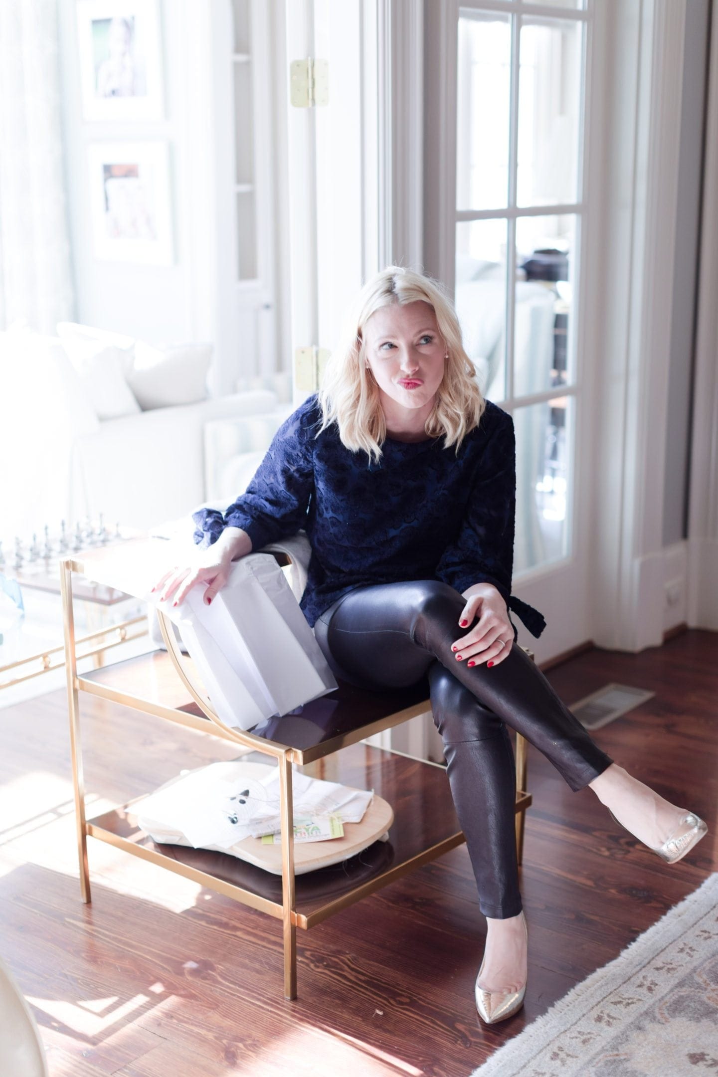 Do you find lifestyle bloggers funny? Me too. Me in leather pants, heals. 