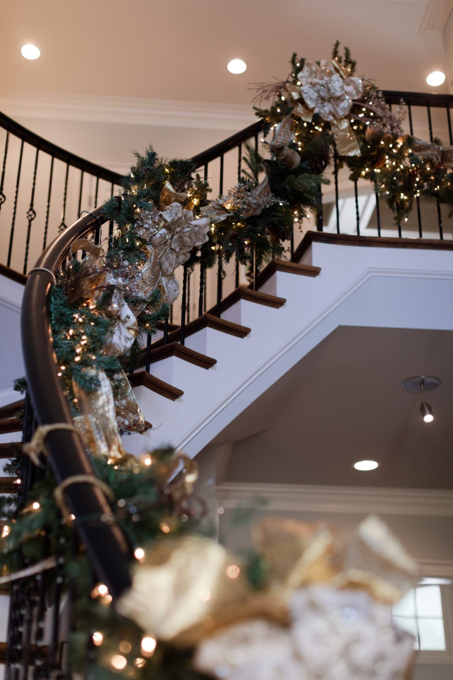 House Christmas Decoration Home Tour - grand & timeless! | bluegraygal