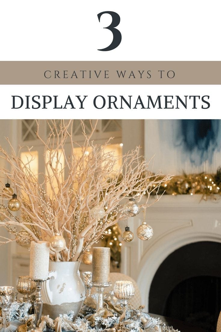 Creative ways to hang Christmas ornaments during the holidays.
