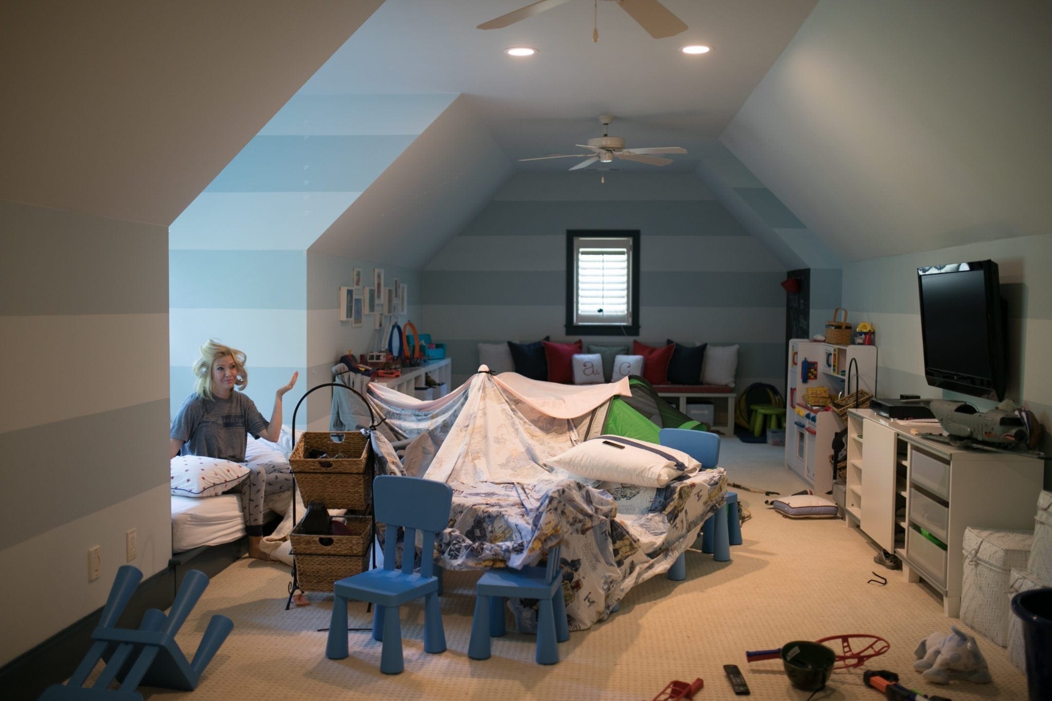ACL reconstruction. Messy playroom and parenthood rants.