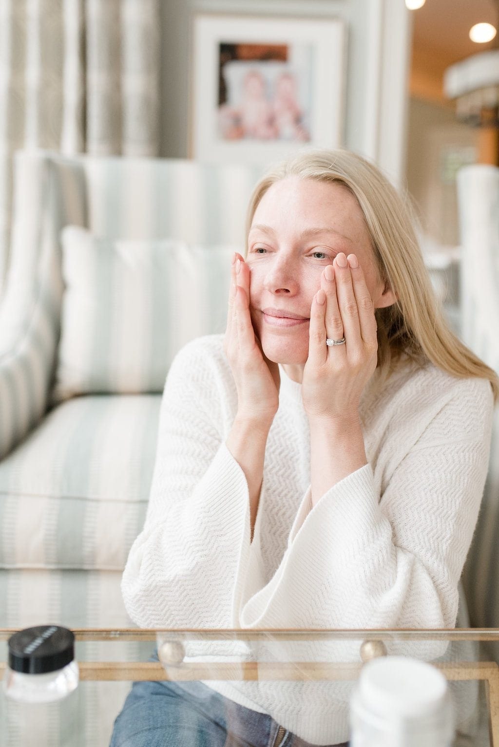 Taking care of mature skin. Skincare for fair skinned women.