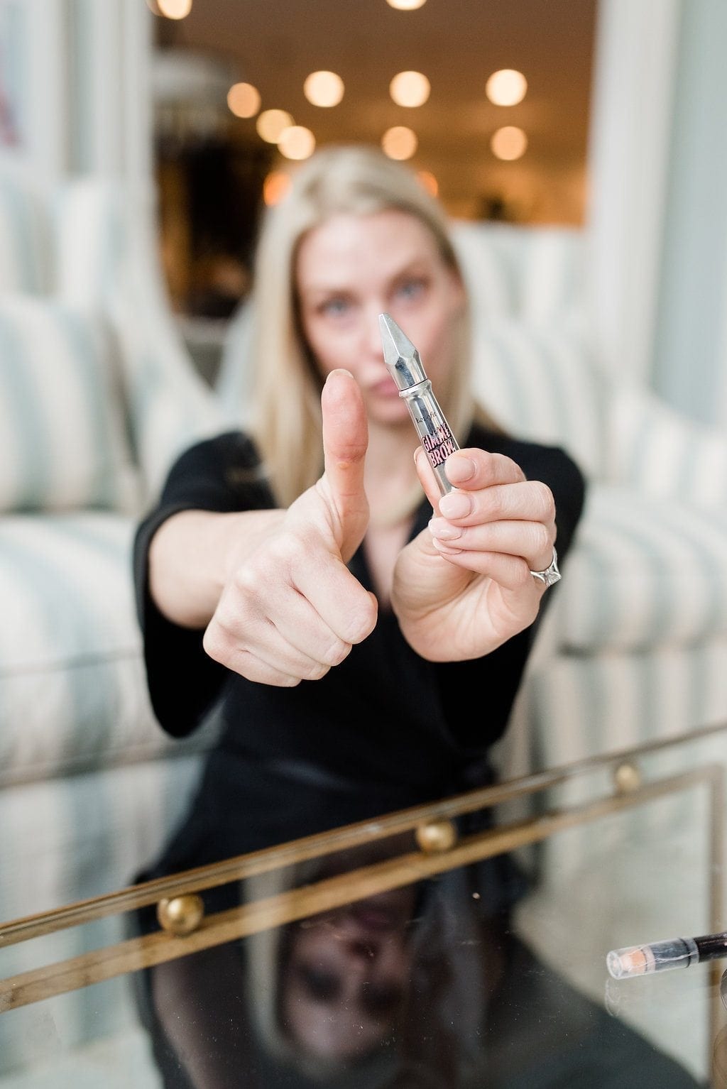 Benefit Gimme Brow for blondes. Quick tips to make blonde eyebrows look darker.