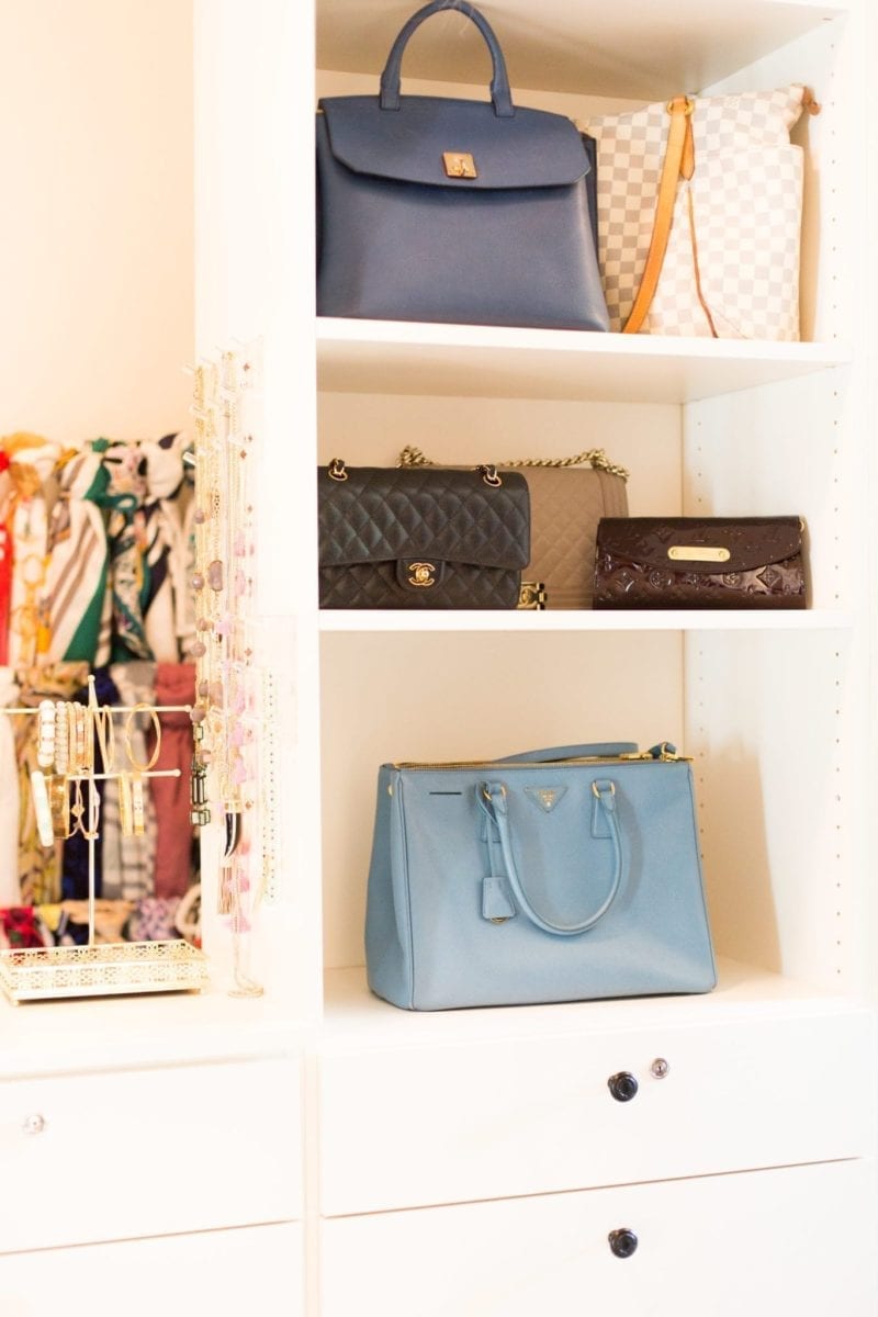 How to store purses for daily usage.