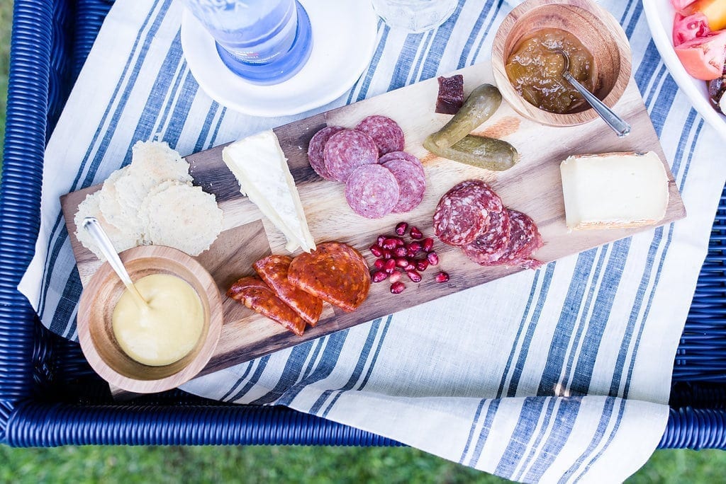 How to make a Charcuterie Plate. Easy appetizer for large group.