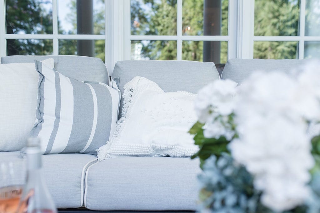 Serena and Lily outdoor pillows.