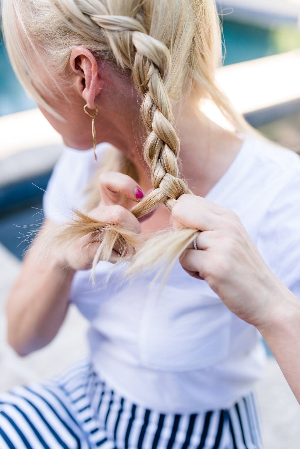 Braid updo hairstyle. How to do a Pinterest worthy braid.