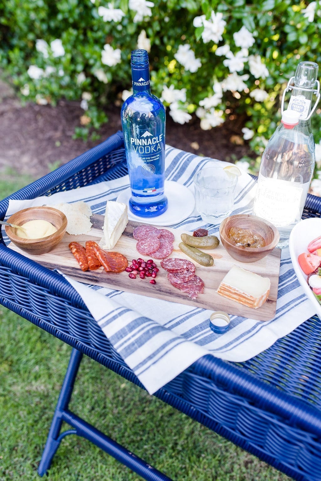 Pinnacle Vodka and French inspired food for French style entertaining.