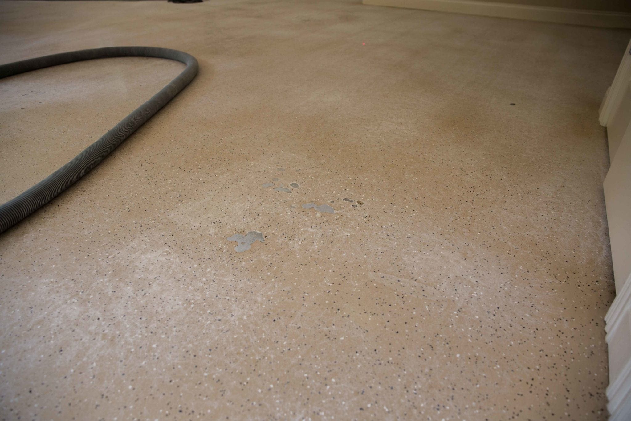 Chipped garage floor