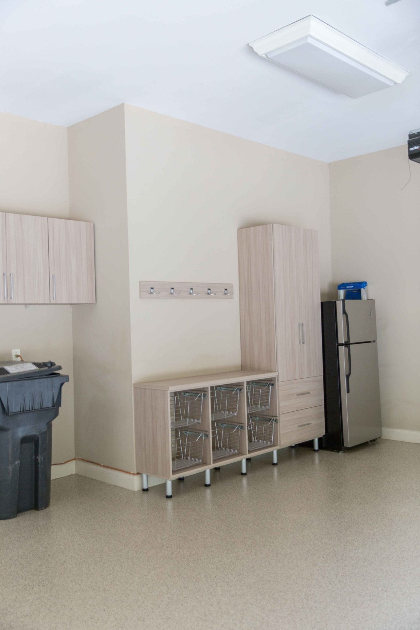 Garage Organization with garage floor epoxy.