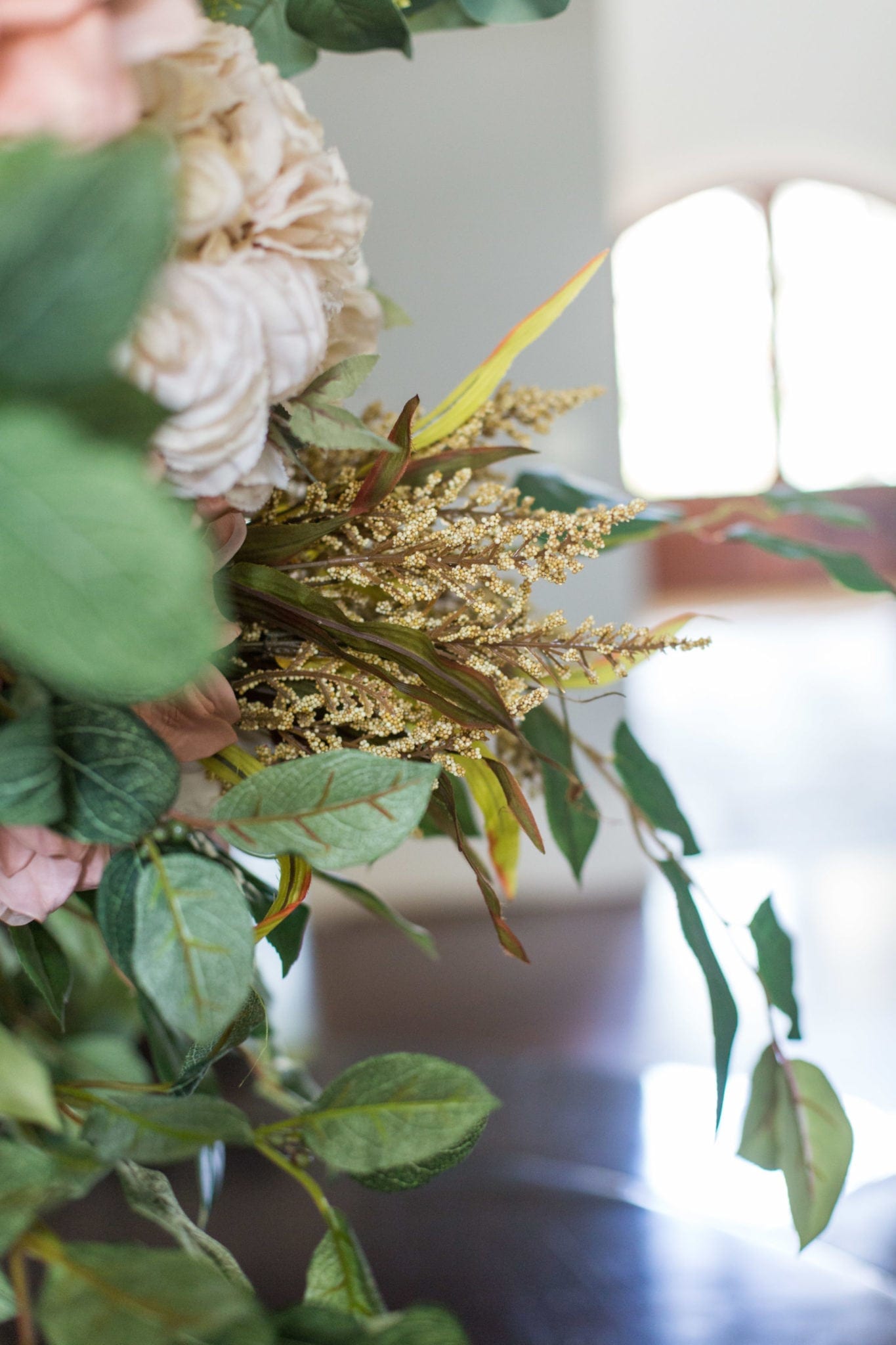 Artificial flower arrangement ideas.
