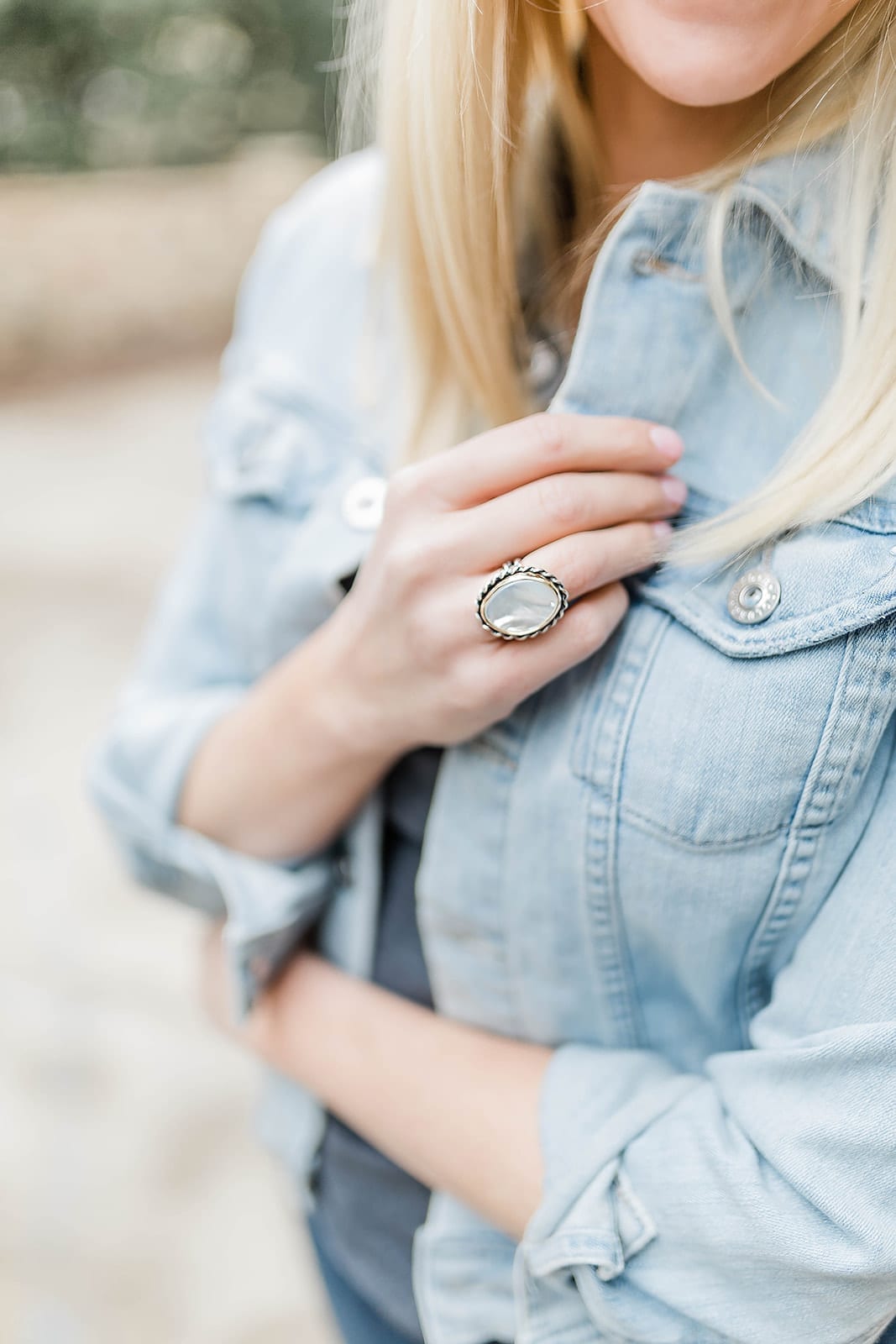 James Aery Alessandra Mother of Pearl Ring