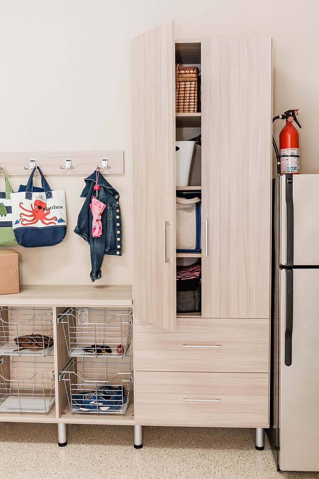 Cleaning and Organizing your Garage - how we changed our garage into a functioning room of the house. See how we store the junk so we can find what we need when we need it!