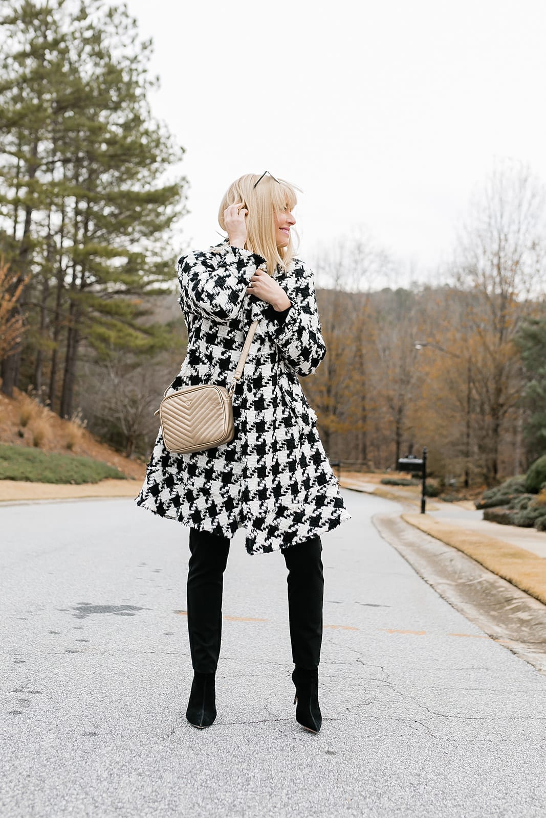 womens houndstooth jacket