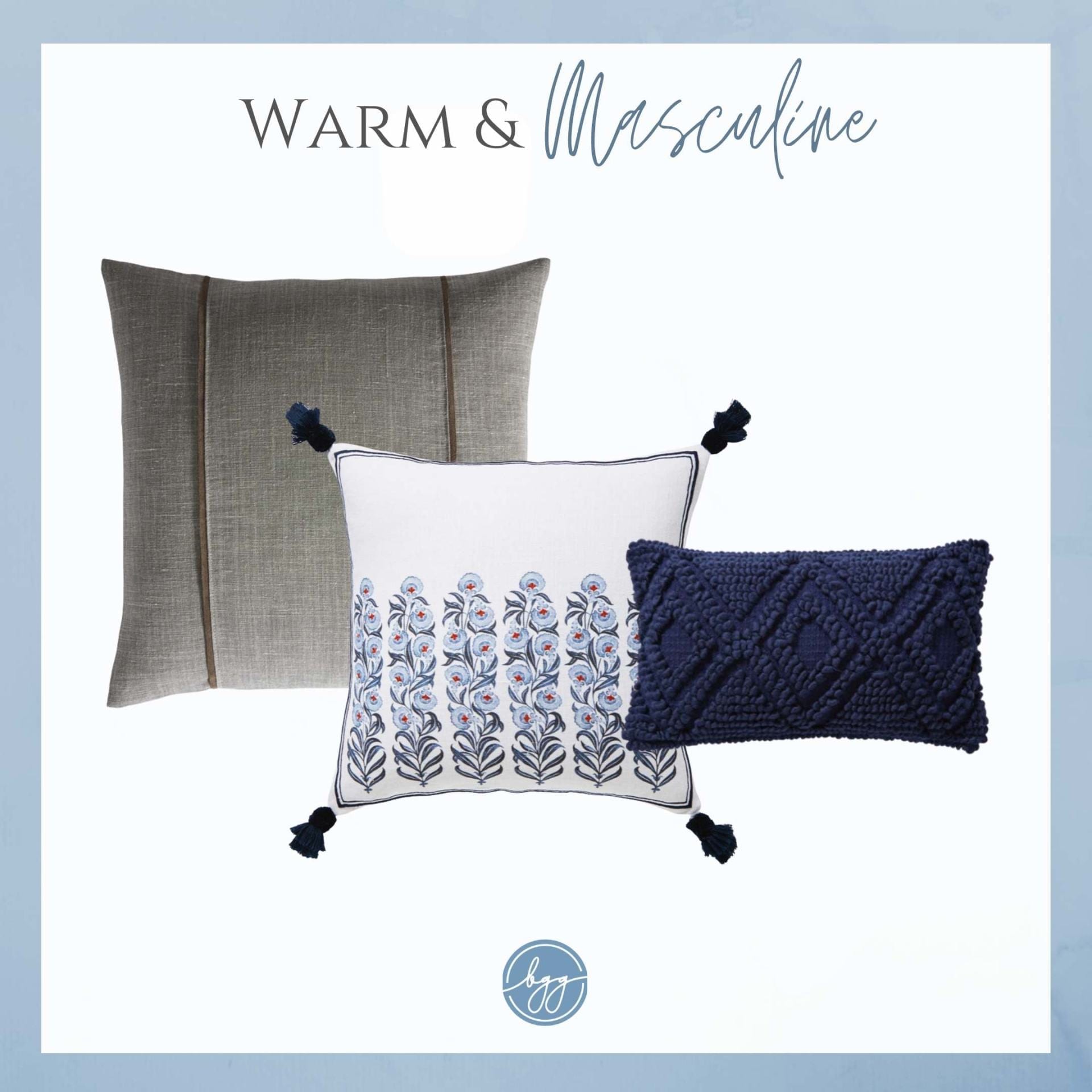 5 Pretty Looks Created with Serena and Lily Pillows on Sale BlueGrayGal