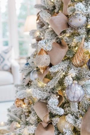 How to Create Perfect Brown Christmas Tree Decor | BlueGrayGal