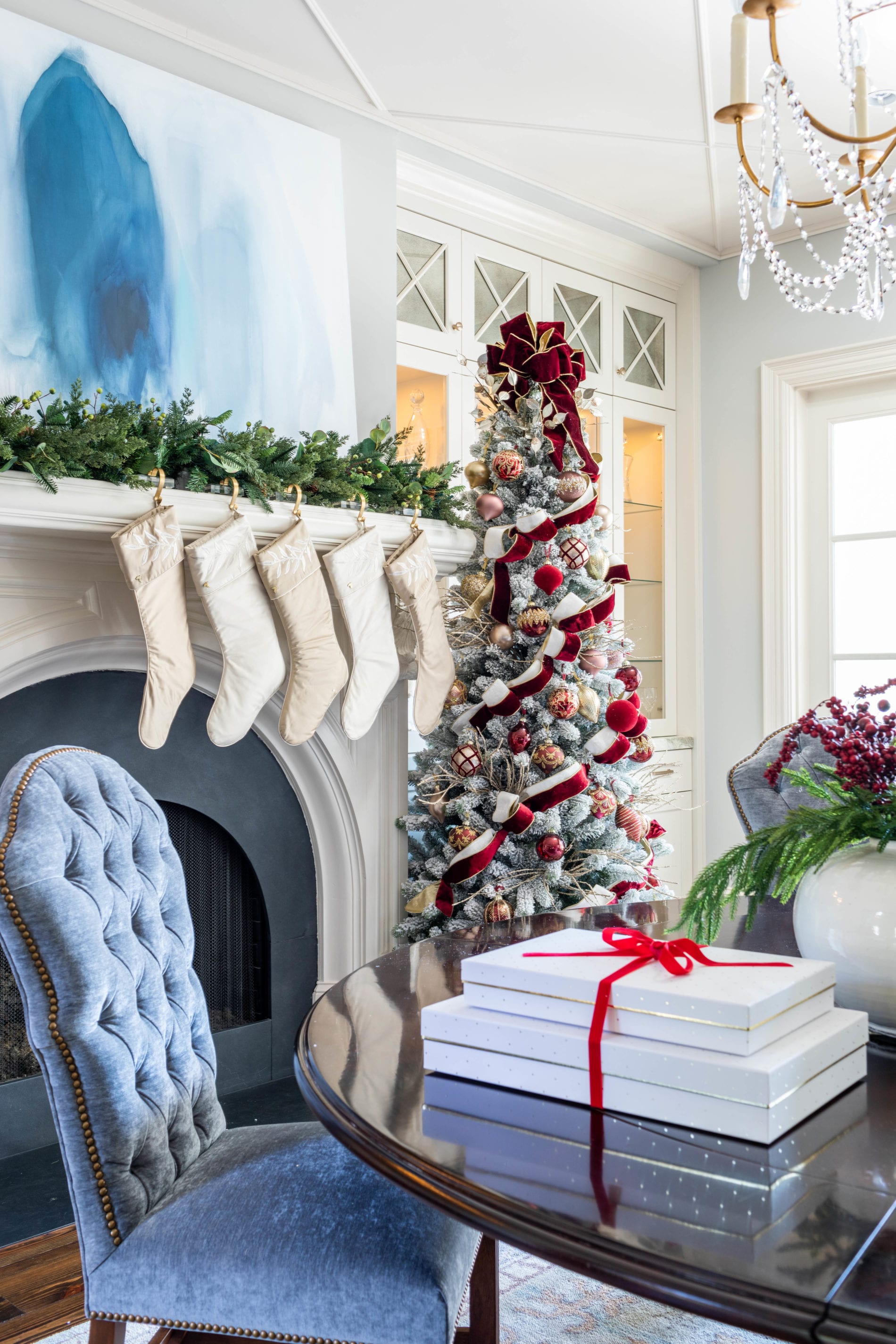 Pictures Of Flocked Christmas Trees 