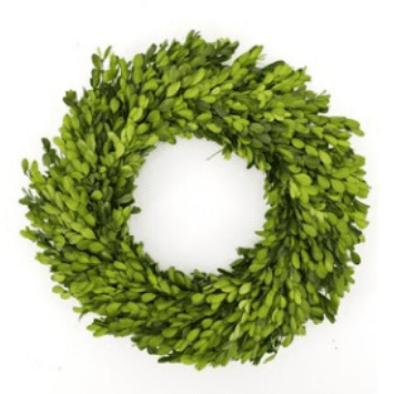 Boxwood Wreath for Kitchen Cabinets and Christmas Wreath Decor