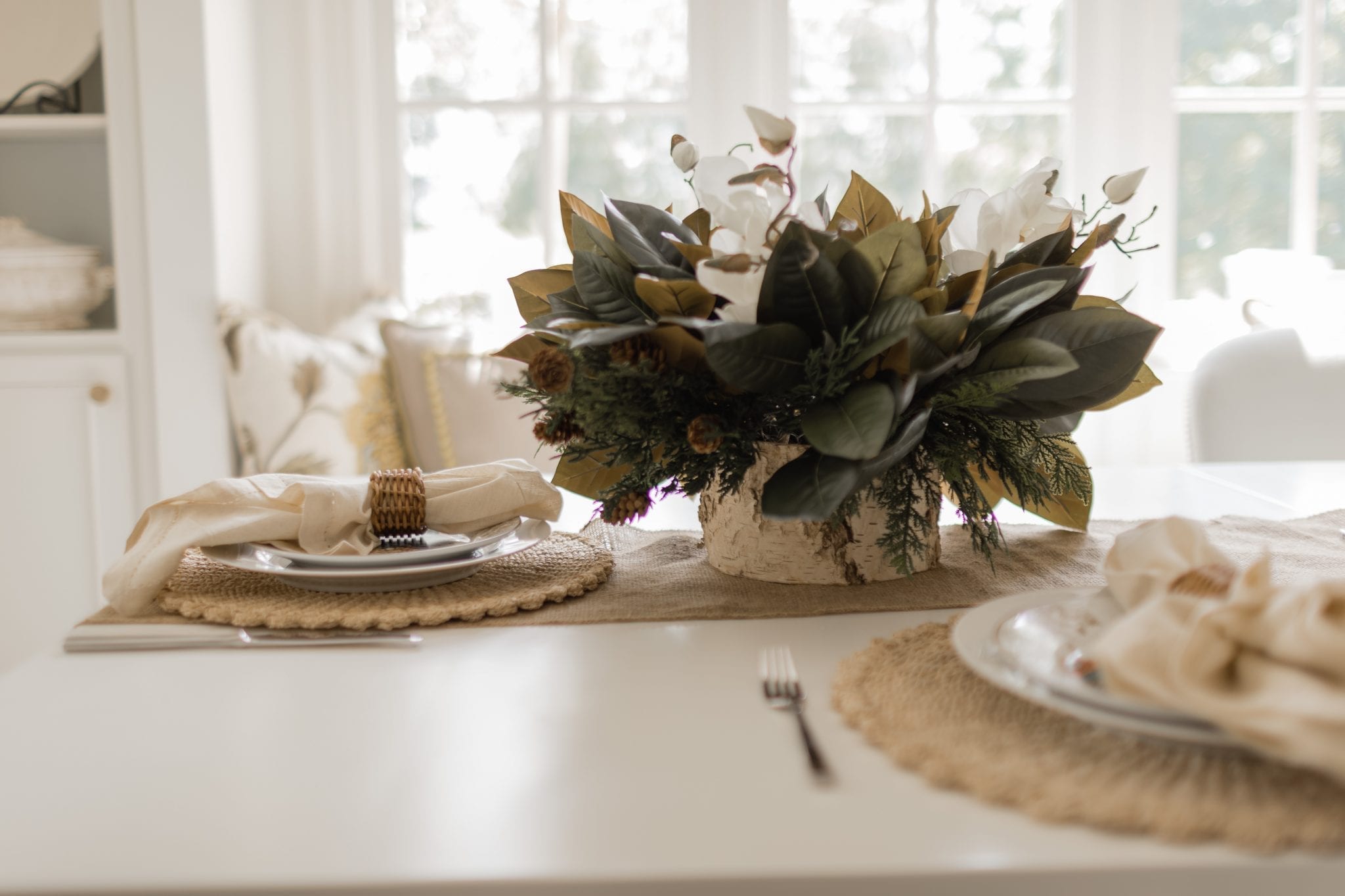 Farmhouse Kitchen Tablescape.