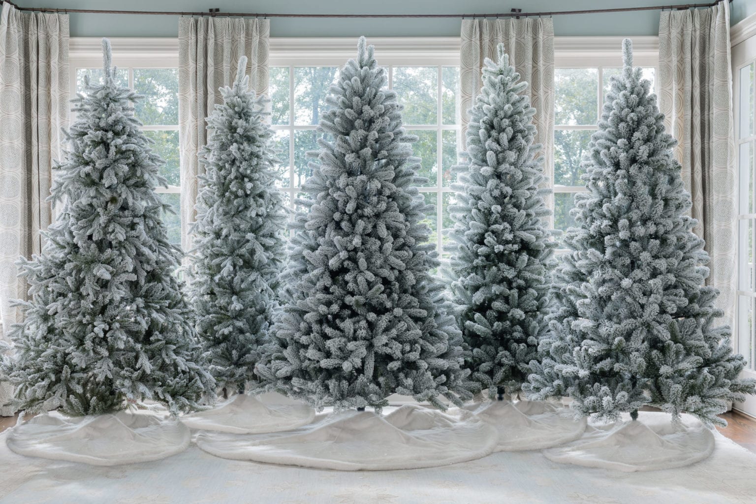 What's the Difference?! Find the Perfect holiday flocked Christmas tree
