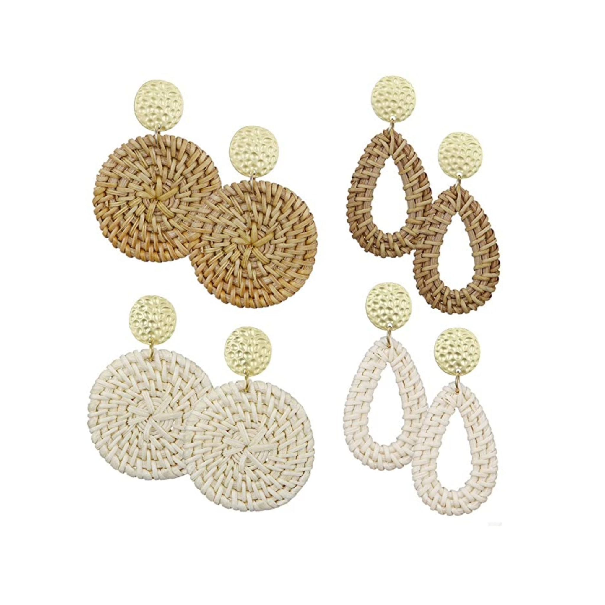 Rattan Earrings
