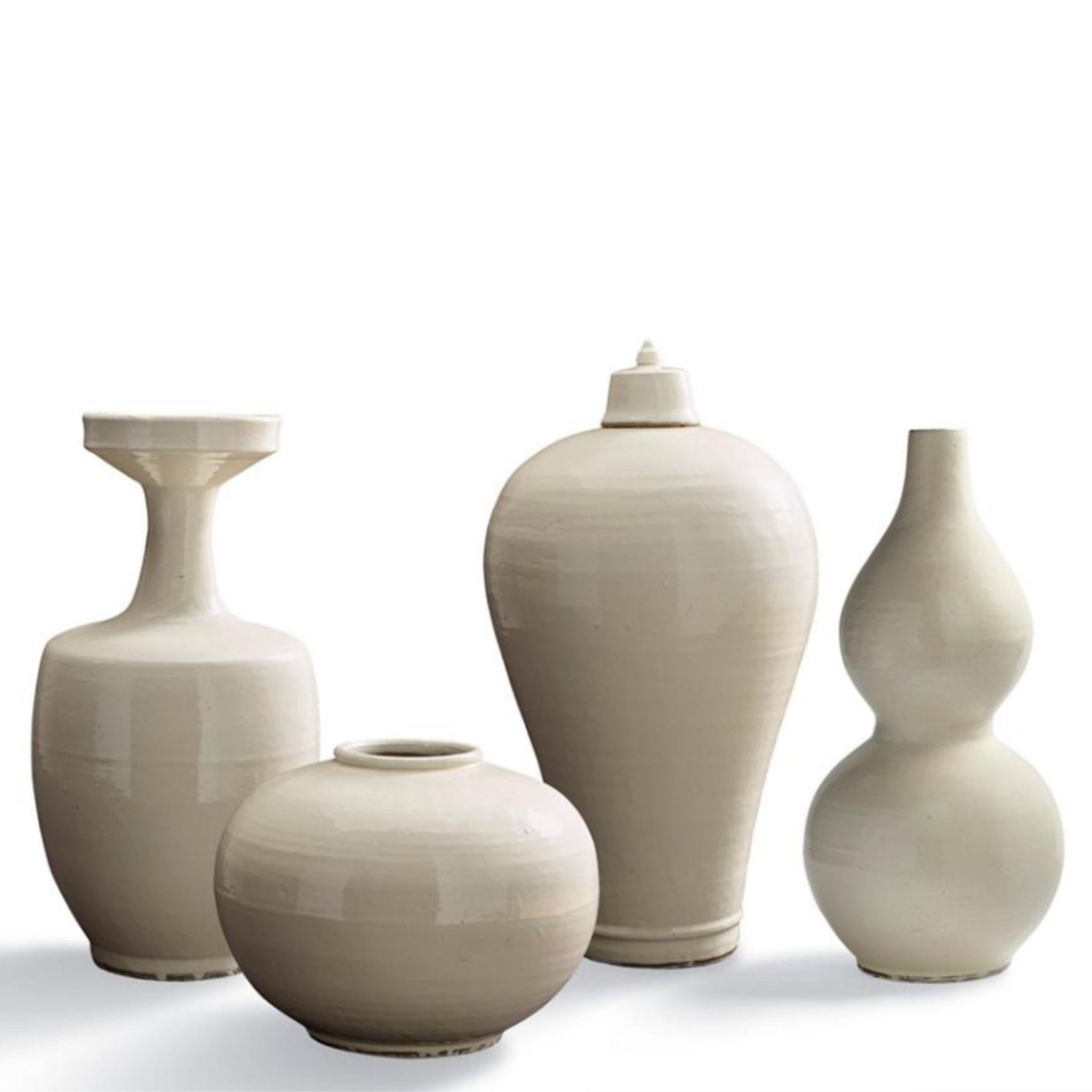 Blanc De Chine Vases, Set Of Four