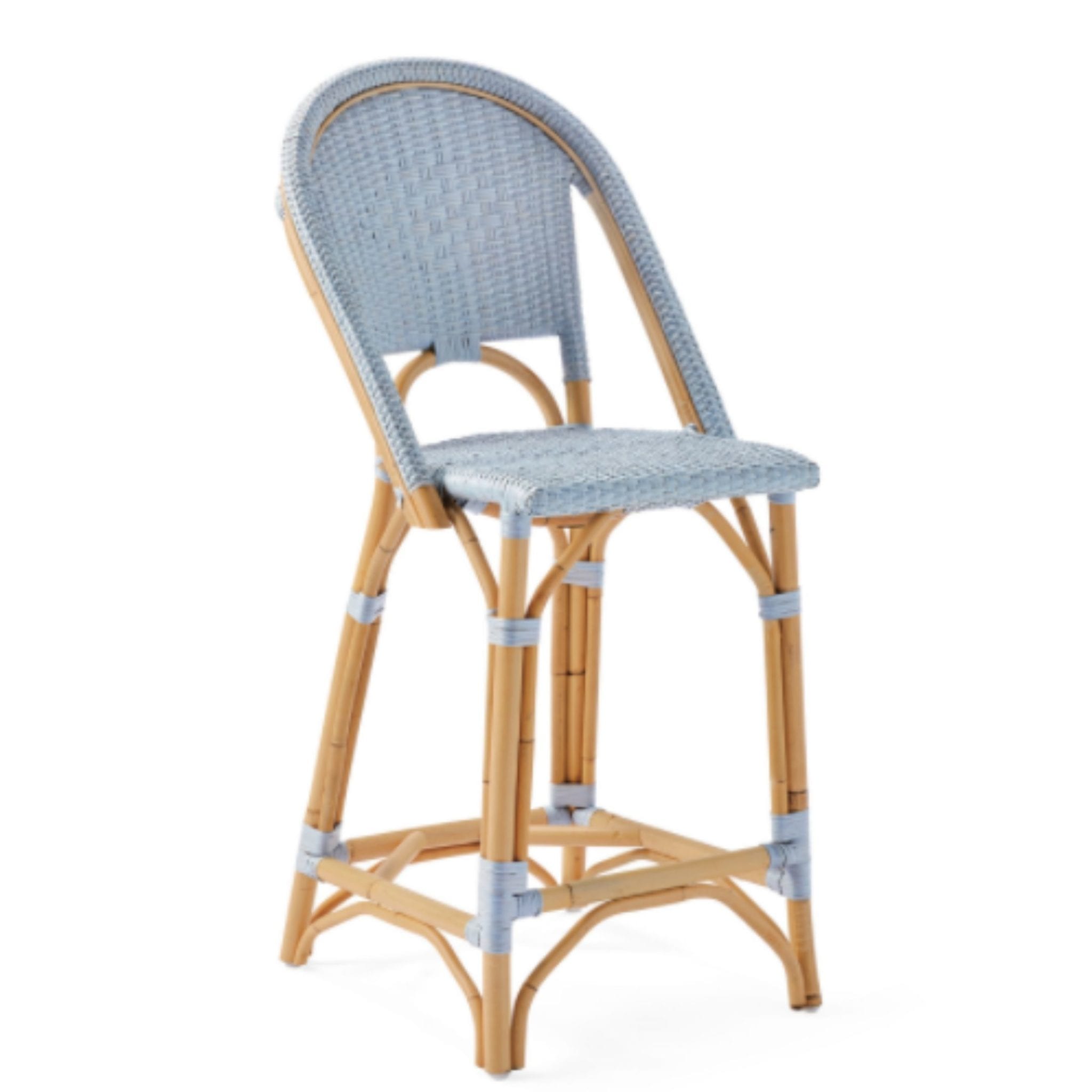 Sunwashed Riviera Rattan Counter Stool