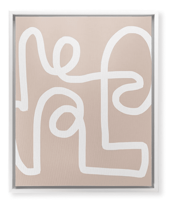 Peach and White Wall Art Affordable
