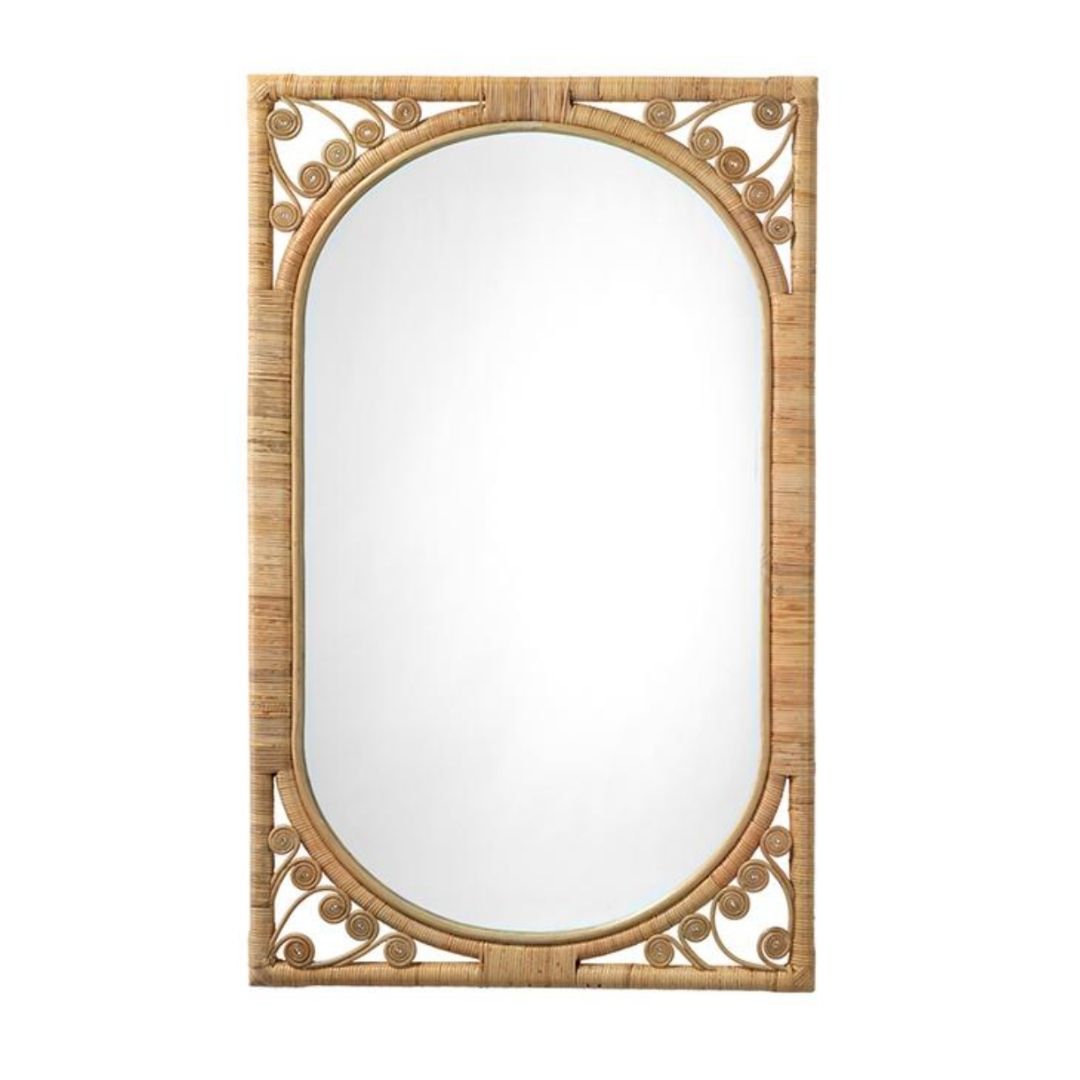 Wall Rattan Mirror