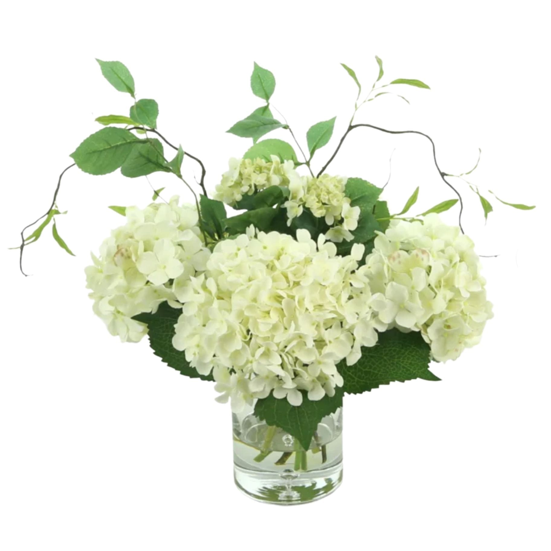 Silk White Hydrangea Arrangement
