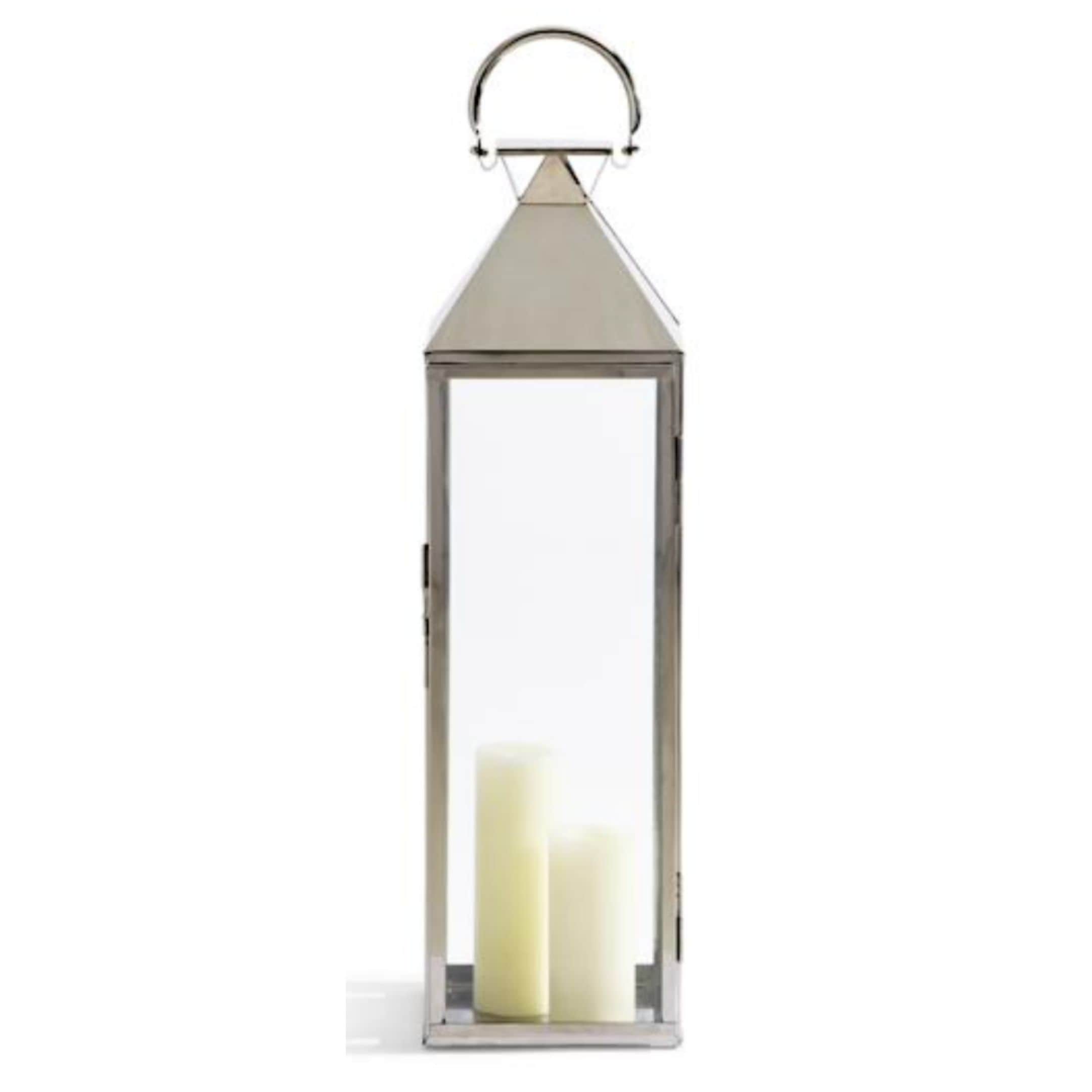 Silver Outdoor Lantern