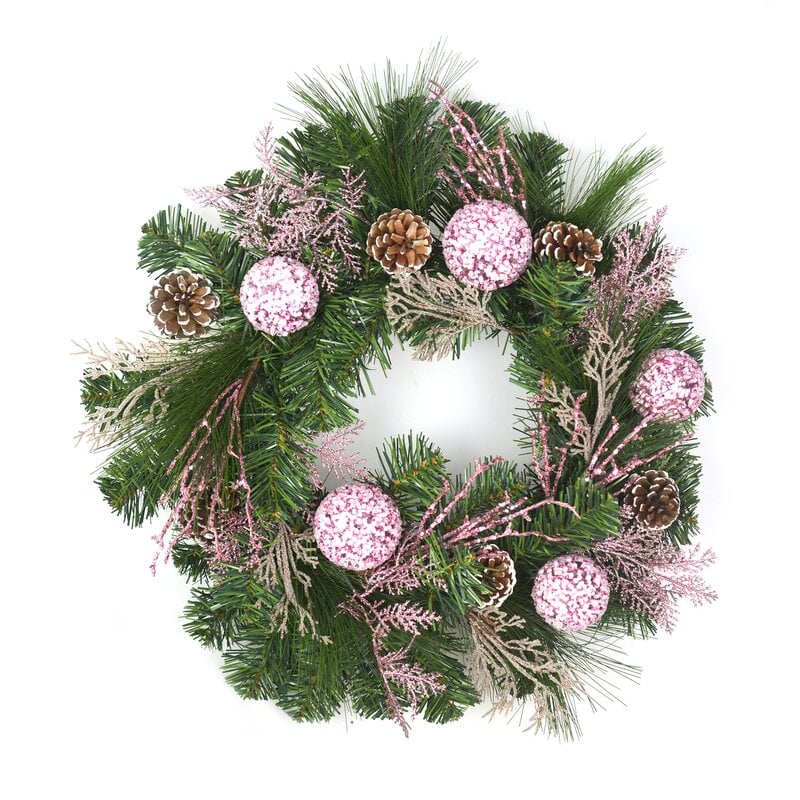 Decorated Plastic Wreath-min