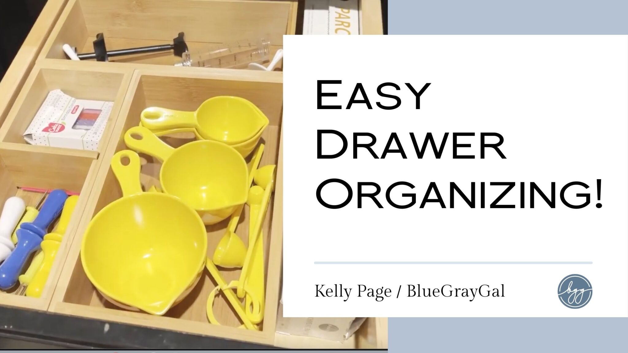 Easy drawer organizing