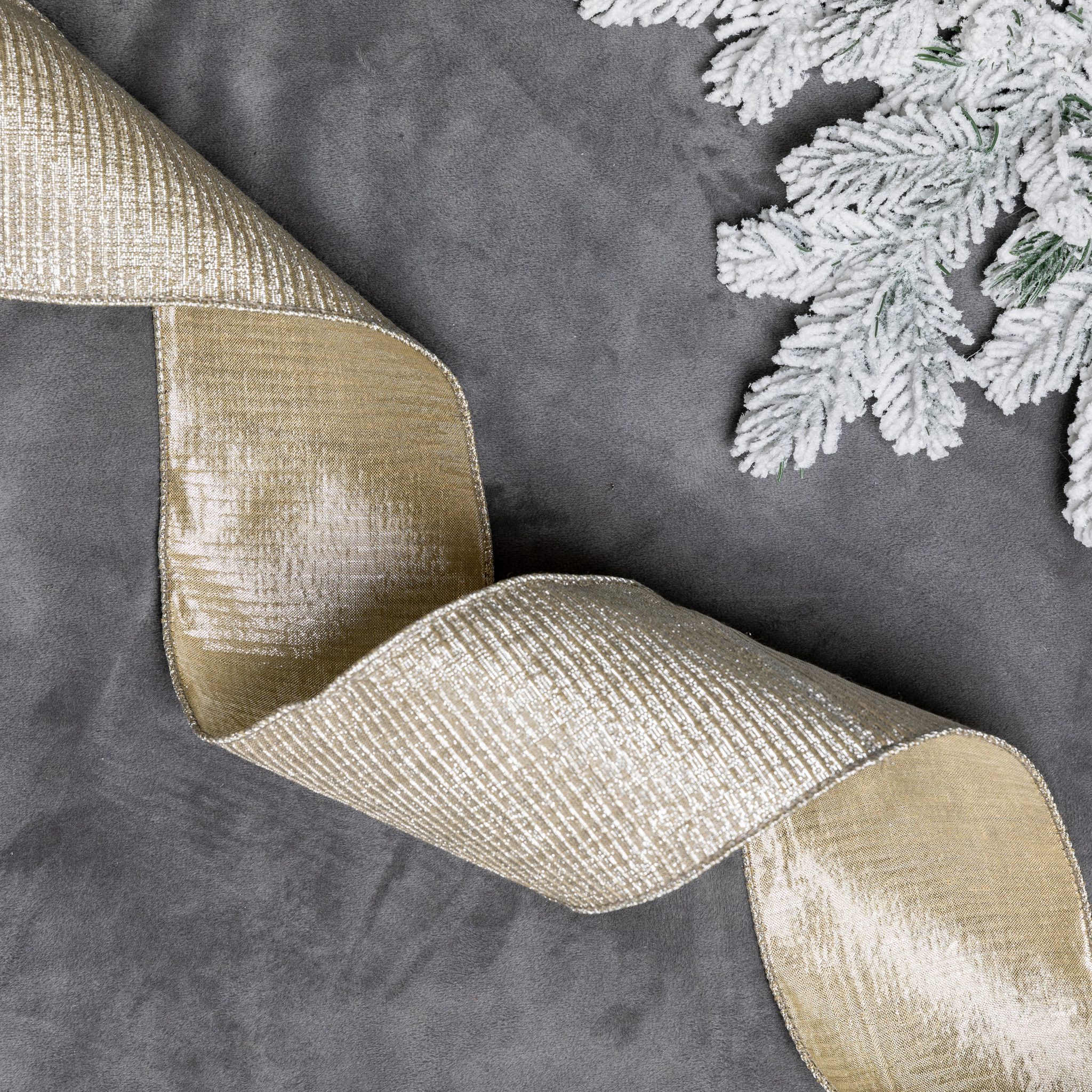Champagne Ribbon for Christmas Tree