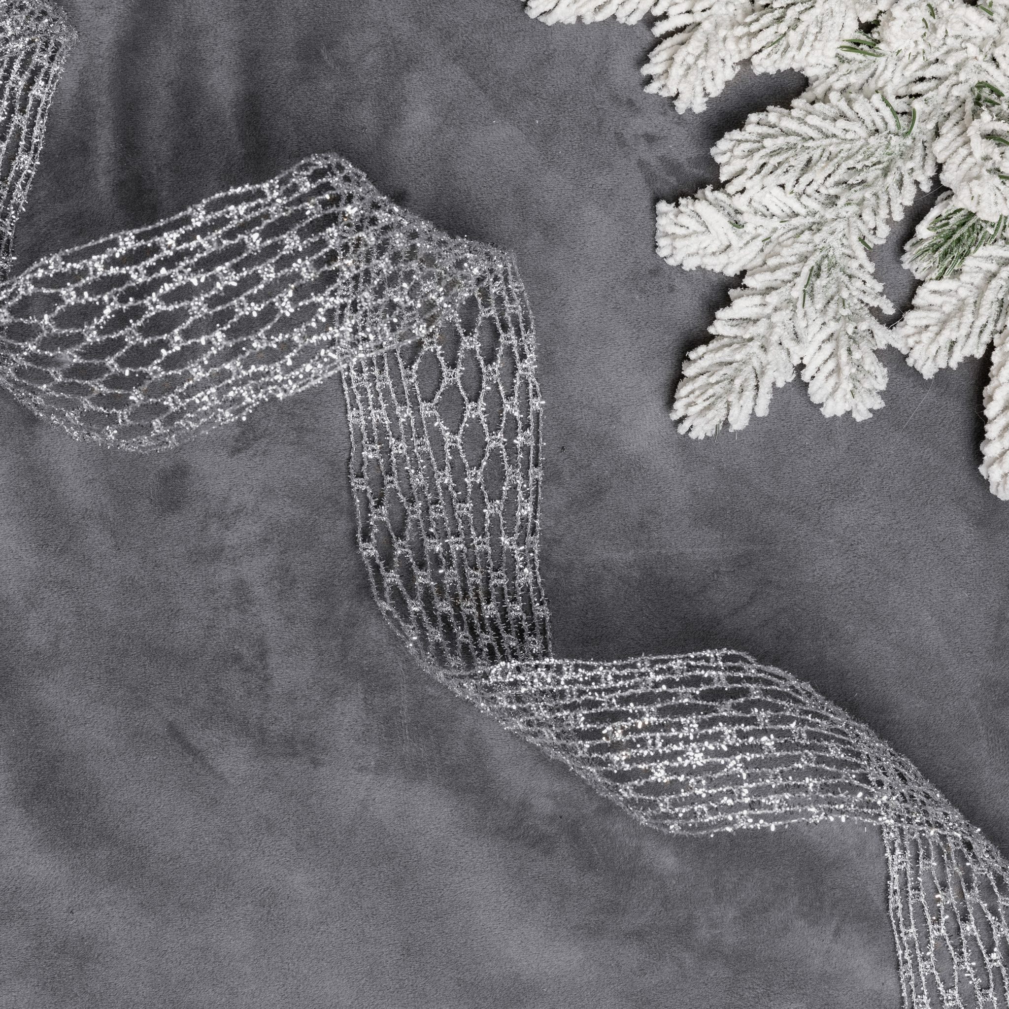 Silver Mesh Ribbon