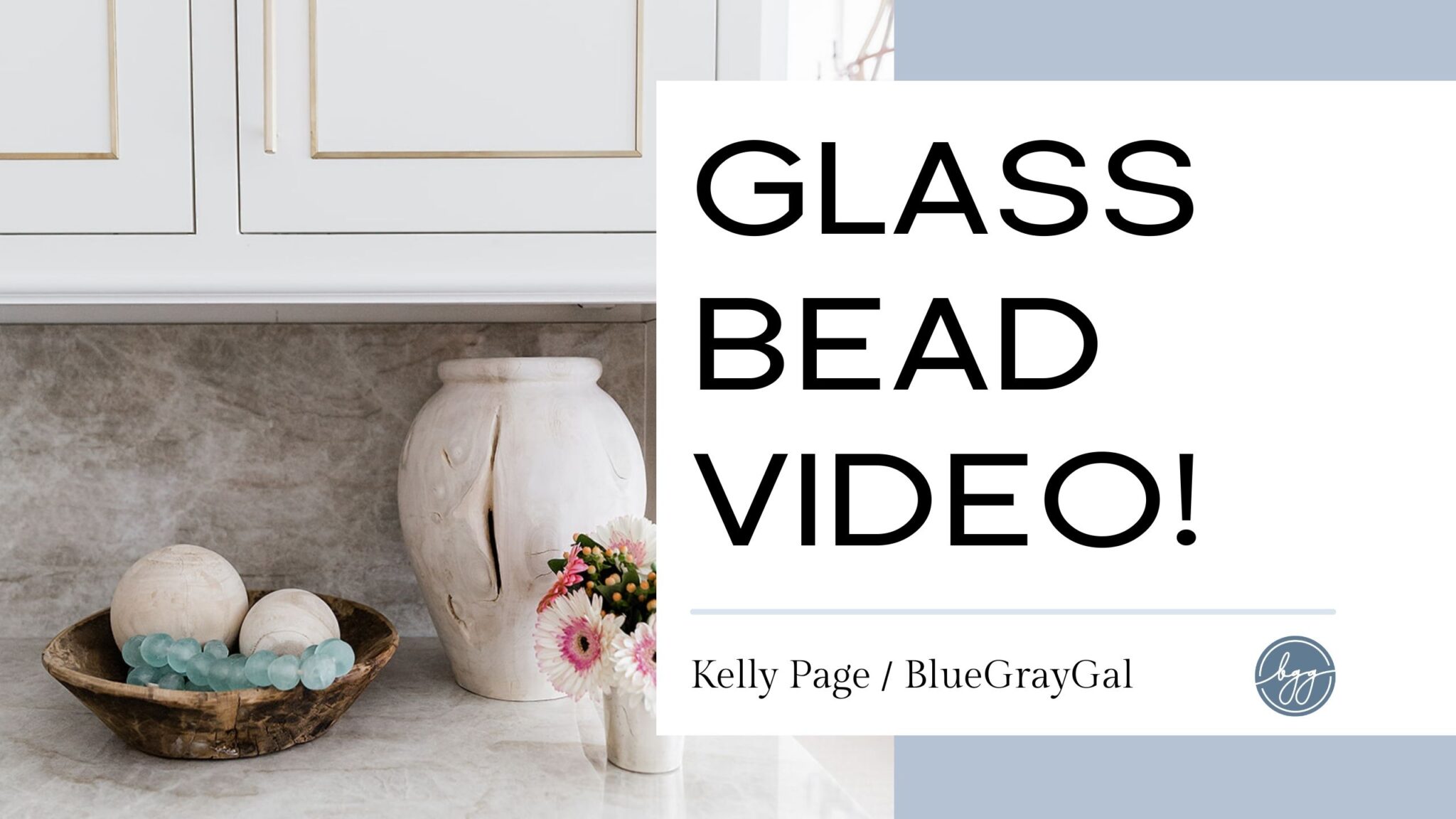 How to style a coffee table with glass beads