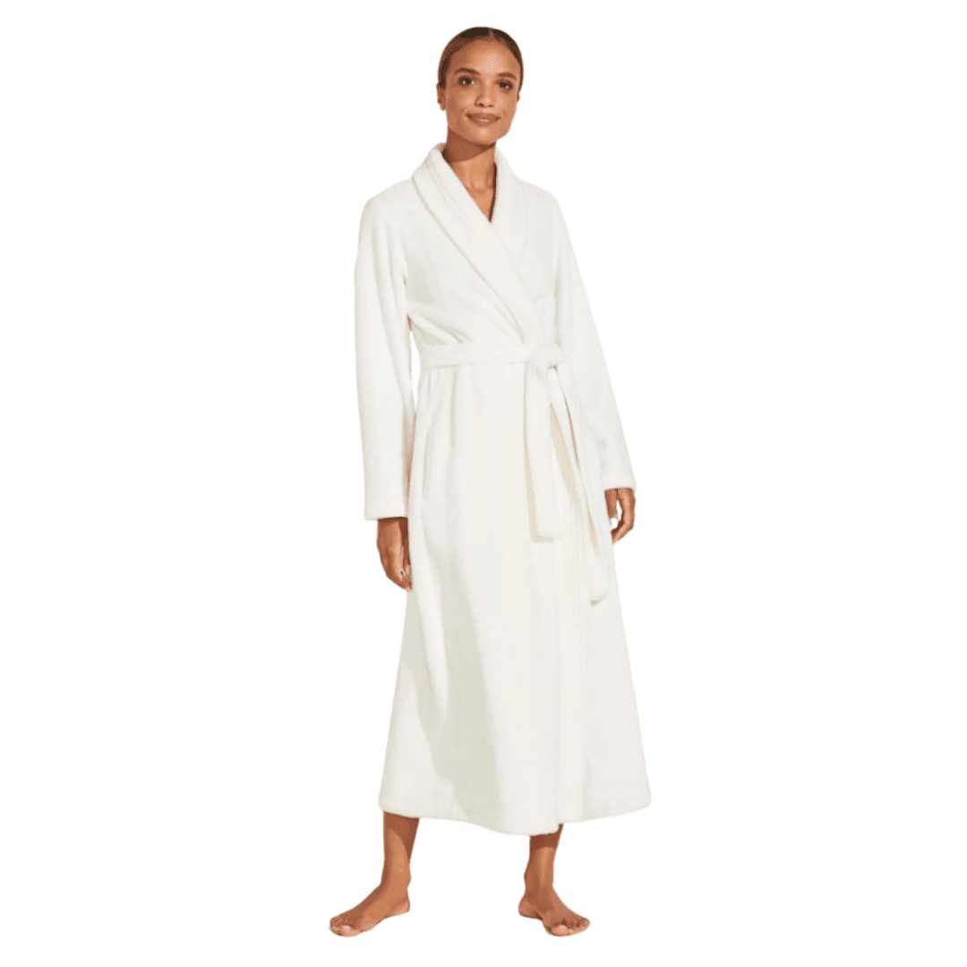 Eberjey Plush Robe in white